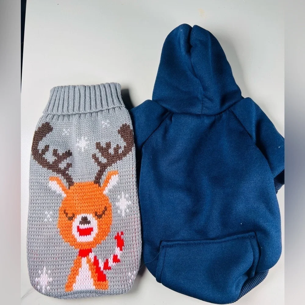 Pets hoodie and sweater bundle size S